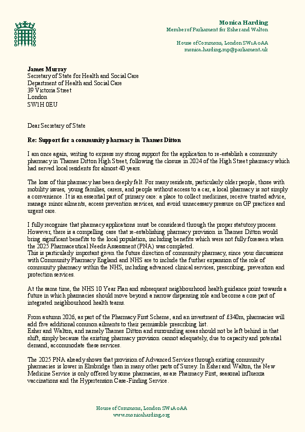 Pharmacy Letter